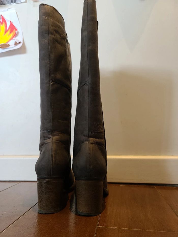 Bottes nubuck gris maruti taille 39 - photo numéro 3