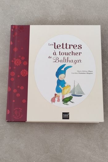 Livre mes lettres a toucher de Balthazar