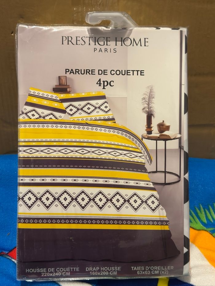 Parure housse de couette + drap housse + 2 taies – Prestige - photo numéro 2