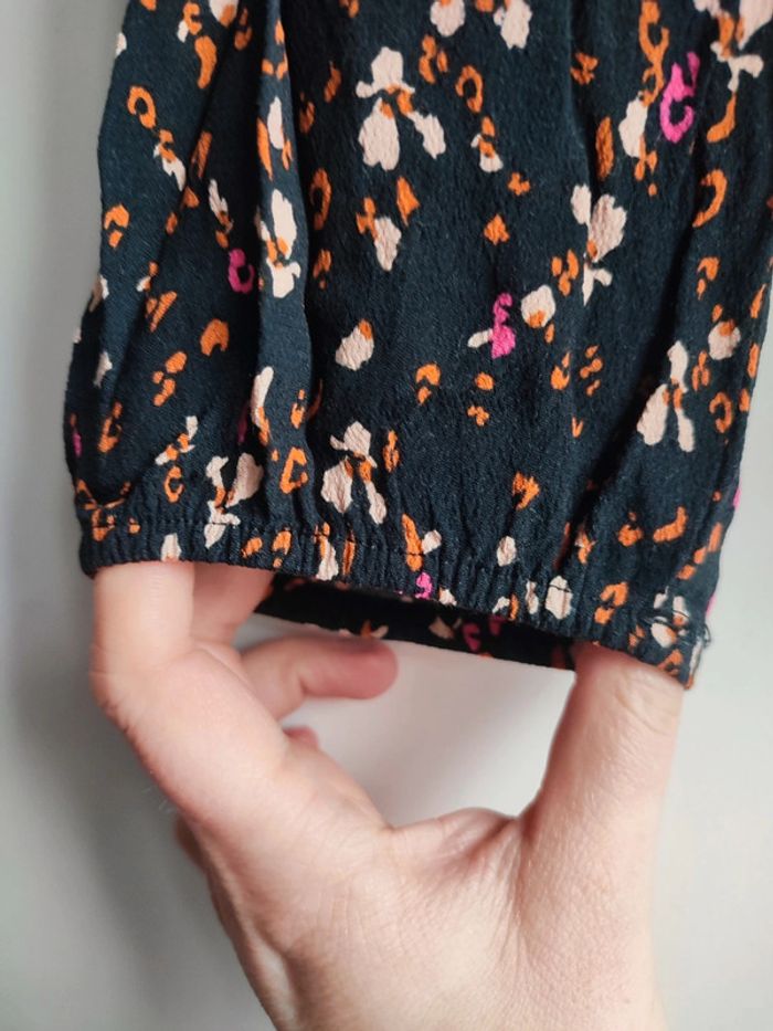 Blouse Promod noire et multicolore - photo numéro 3
