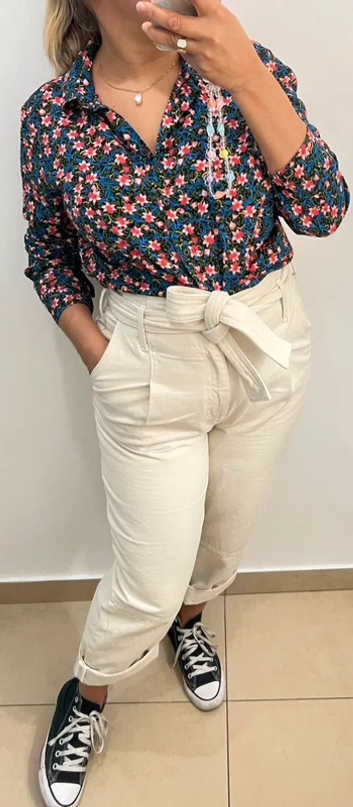 Chemise À Fleurs Monoprix - photo numéro 3