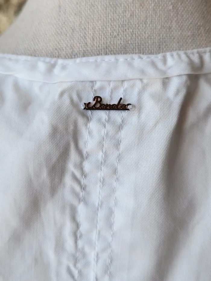 Débardeur blanc en coton lyocell Bonobo Taille 36 - photo numéro 6