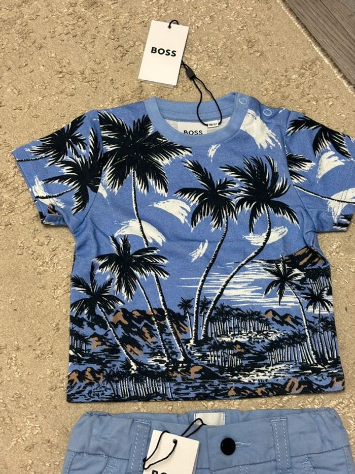 Prix FERME Lot vêtements t-shirt et short pour bébé garçon 6 mois BOSS - photo numéro 3