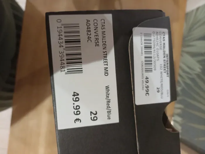 Baskets converse blanches taille 29 - photo numéro 11