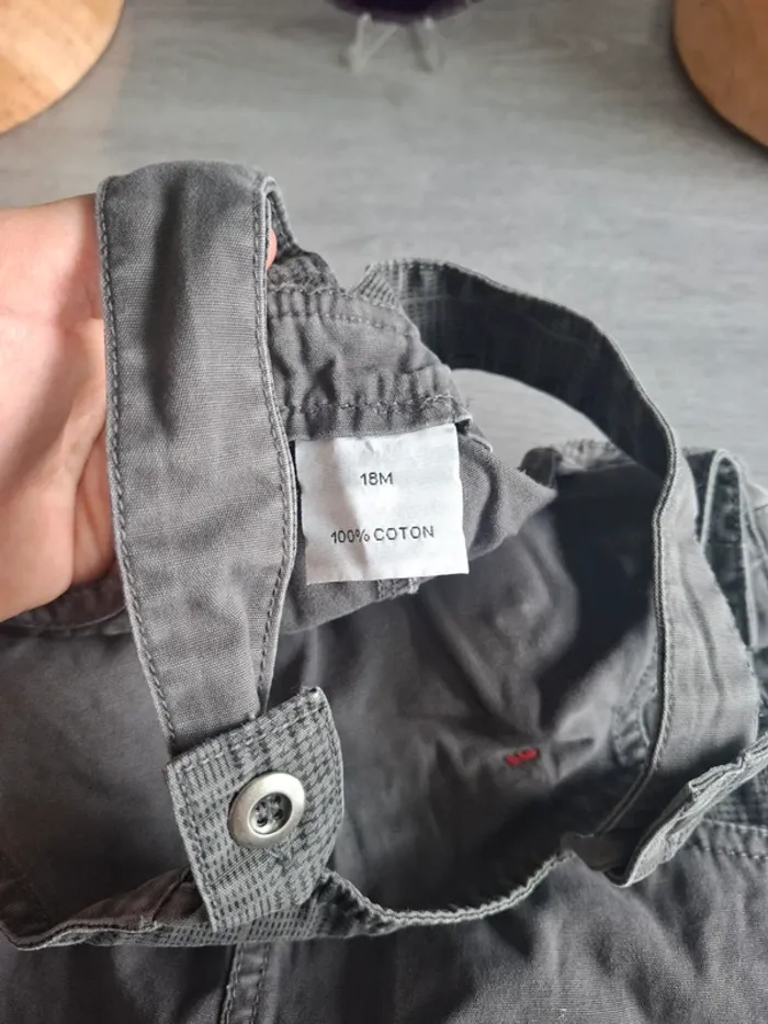 Lot de 2 salopettes taille 18 mois - photo numéro 7