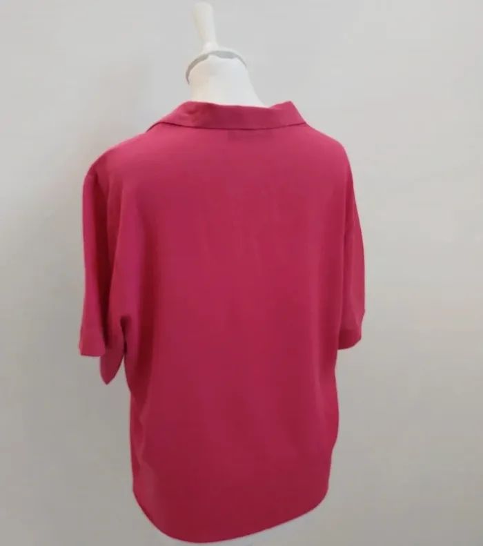 Chemise fluide manches courtes fushia 42 - photo numéro 4