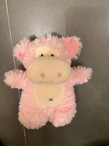 Doudou cochon rose