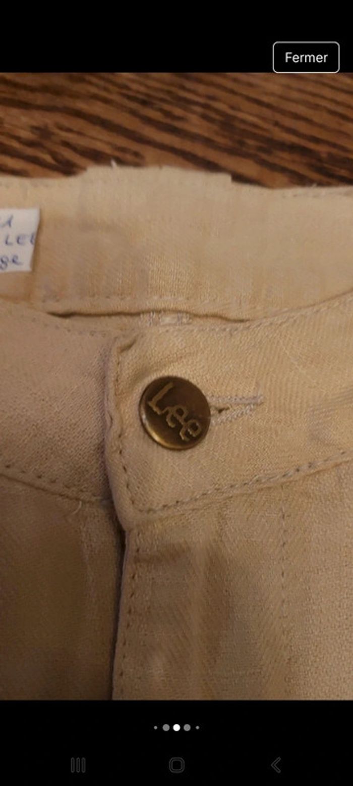 Mini jupe Beige Lee taille S - photo numéro 13