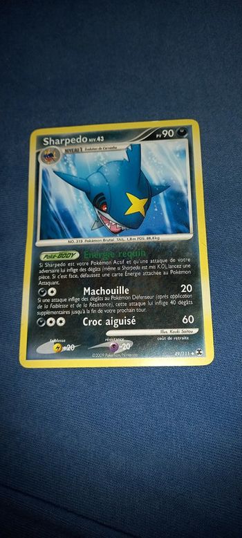 Carte pokémon sharperdo 2009