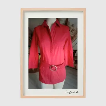 Jolie blouse avec ceinture taille S