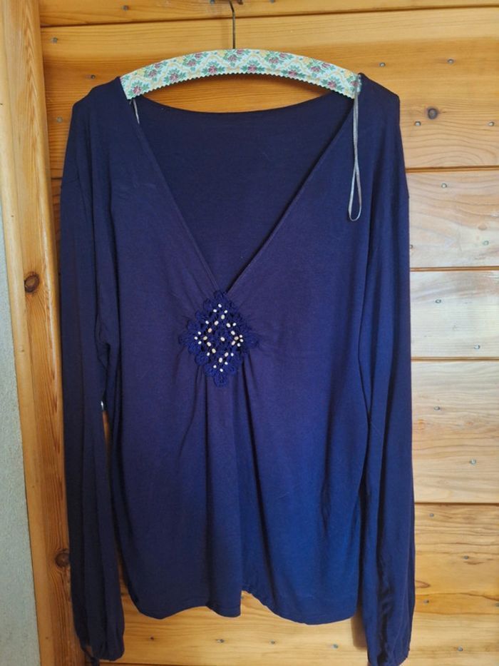 Haut  bohème grande taille T 50 - photo numéro 2