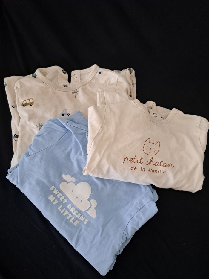 Lot 3 Pyjamas grenouillères légères - photo numéro 7