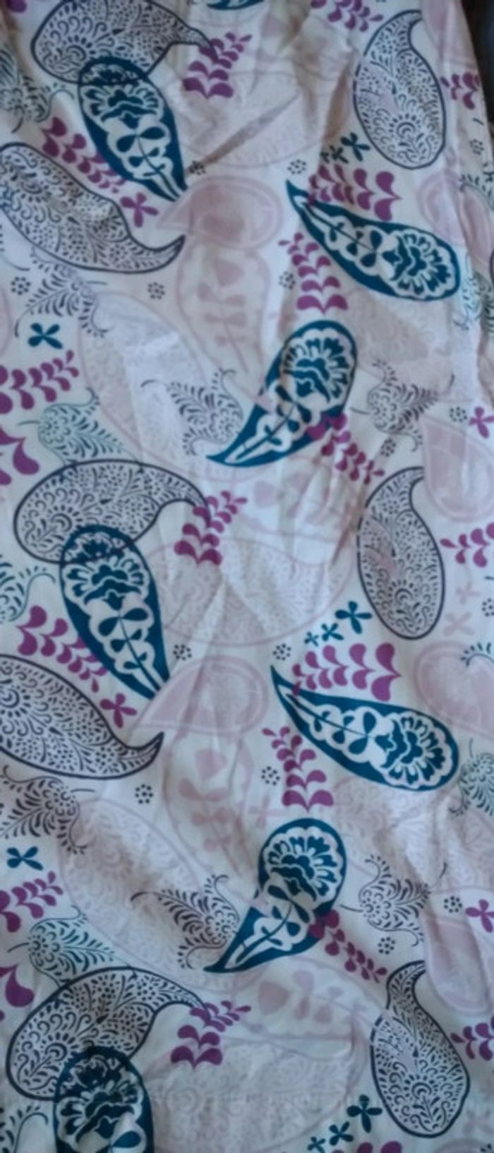 Tunique longue motif feuilles rose fille 12 ans vert baudet - photo numéro 9