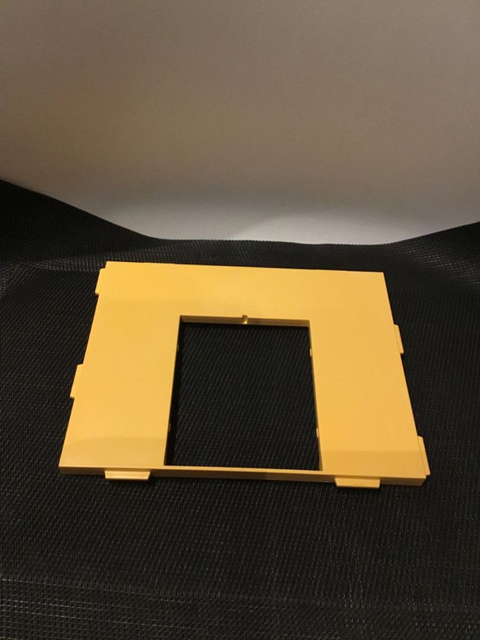 Playmobil mur parois avec ouverture double porte jaune 19x15cm pièces détachées maison moderne 9266 - photo numéro 3