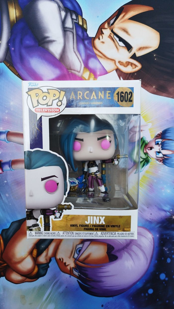 Funko Pop Arcane Jinx Figurine figure League of legend 1602 Netflix lol