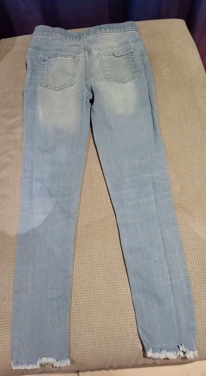 Jeans jegging fille 10-11 ans denim - photo numéro 2