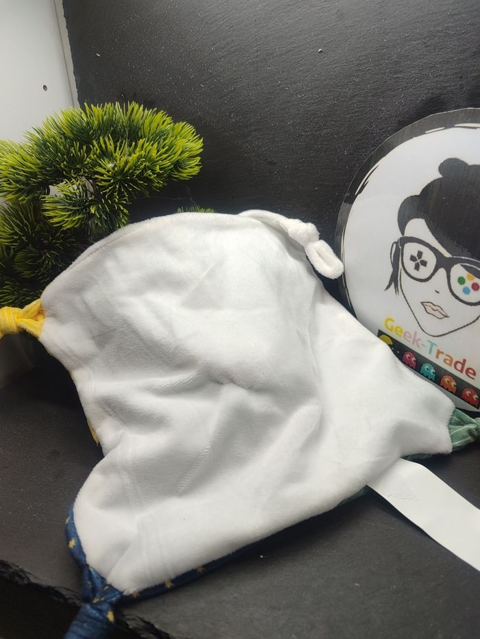 Doudou plat renard rouge bleu vert jaune blanc rayé étoiles dynamic Venture Srl - photo numéro 2