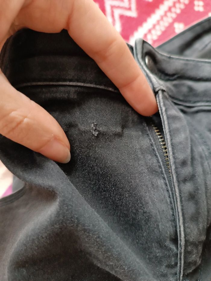 Jeans SkINNY gris foncé Zara medium rise - taille 42 - photo numéro 6