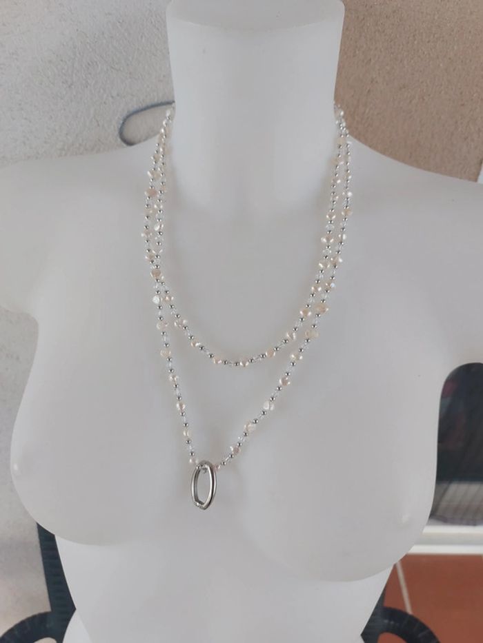 Collier perles nacrees - photo numéro 2