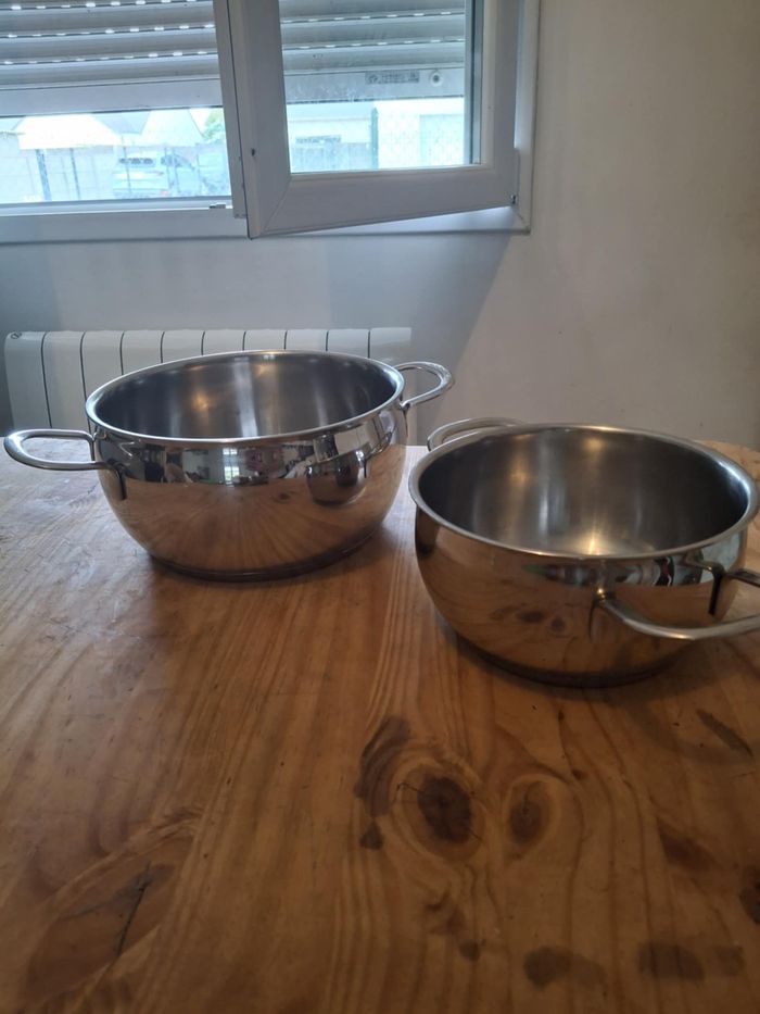 Lagostina - 2 faitouts, casseroles en inox 18/10 - photo numéro 3