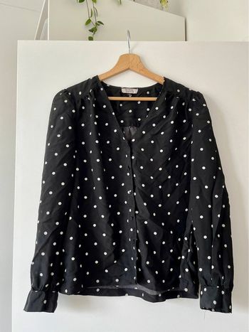 Chemisier à pois noir et blanc Galeries Lafayette 38