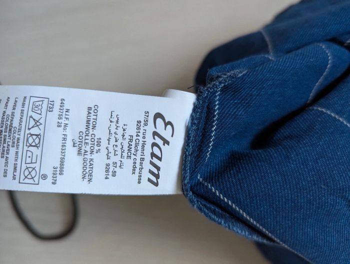 Robe droite en jeans Etam - photo numéro 2