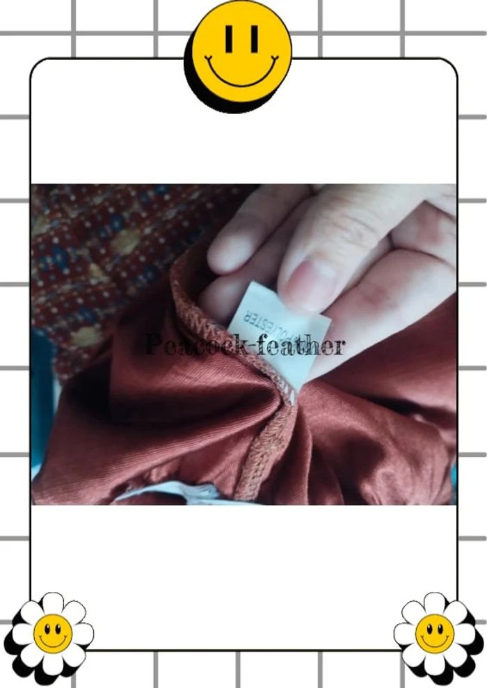 Robe longue TU marron terracotta / dorée - photo numéro 11