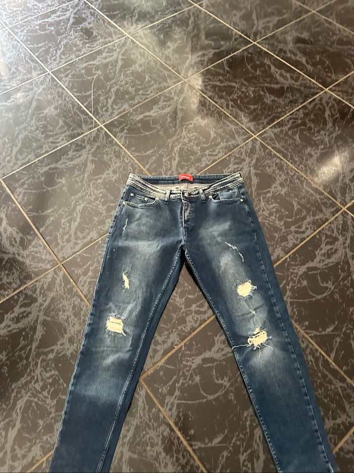 Jeans  W38 L 32 troué - photo numéro 2
