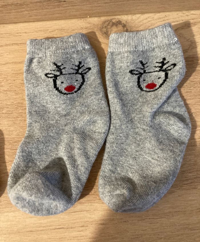 lot 3 paires chaussettes de Noël taille 18/20 - photo numéro 3