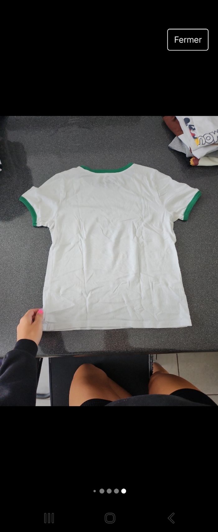 T shirt blanc Disney mickey - photo numéro 6