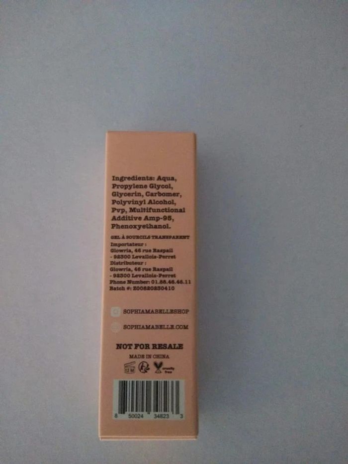 Sophia + Mabelle Gel fixateur de sourcils transparent - photo numéro 2