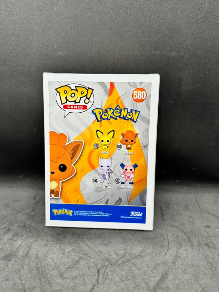 Funko pop Pokémon vulpix 580 Flocked Convention 2020 - photo numéro 4