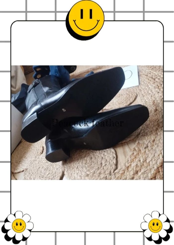 Bottes neuves noires pédiconfort 40 - photo numéro 10