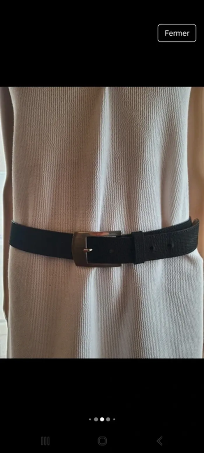 Ceinture homme Angelo de Lombardi cuir 85cm - photo numéro 4