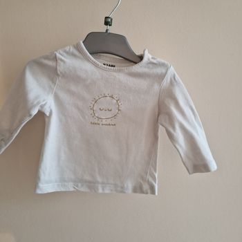 3 mois tee shirt kiabi soleil dore