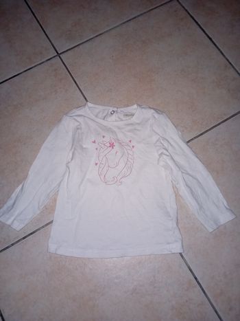 Manche longue 12 mois licorne