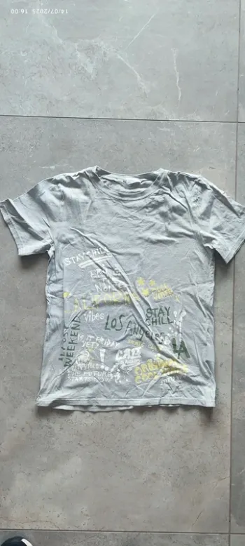 T shirt manches courtes garçon 10 12 ans