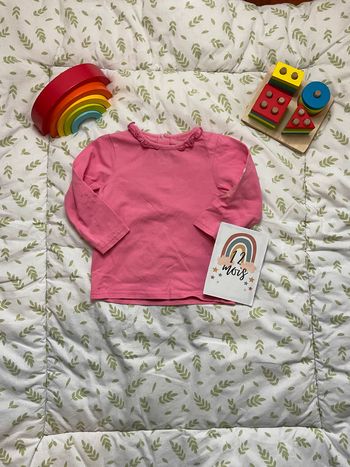 teeshirt manches longues rose 12 mois orchestra