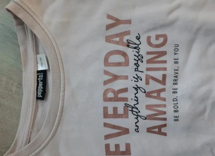 Sweat rose clair 10 12 ans - photo numéro 2