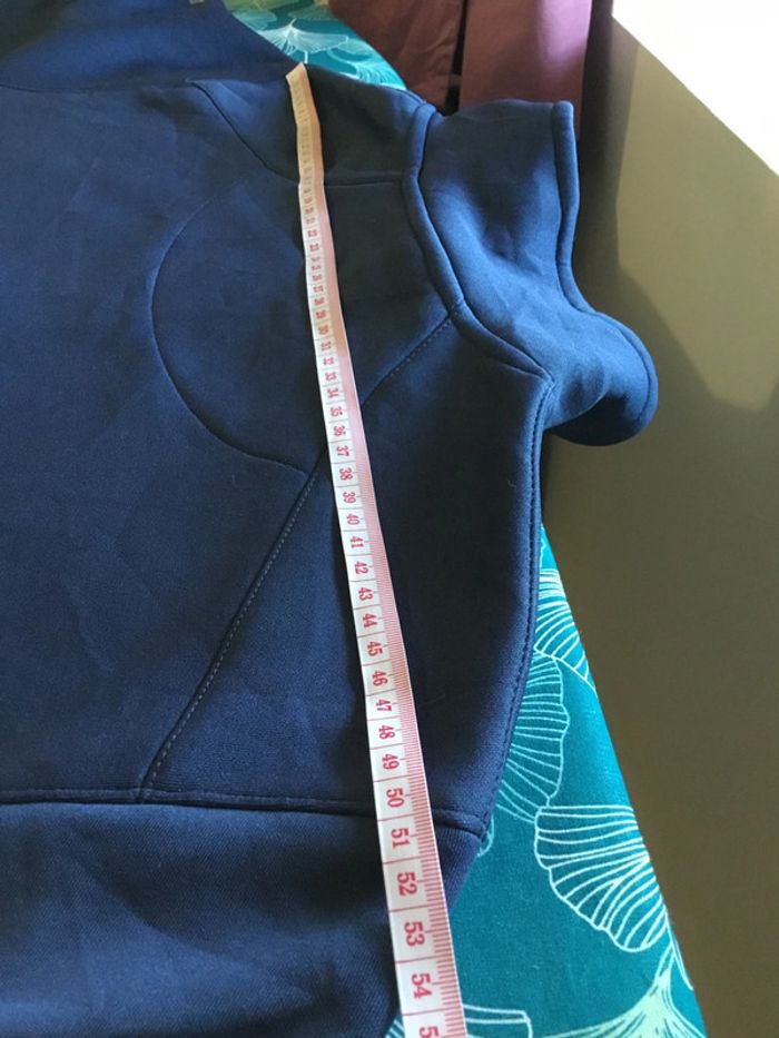 Sweat 1/4zip chaud pour homme NFL New England Patriots bleu marine taille L 180 - photo numéro 7