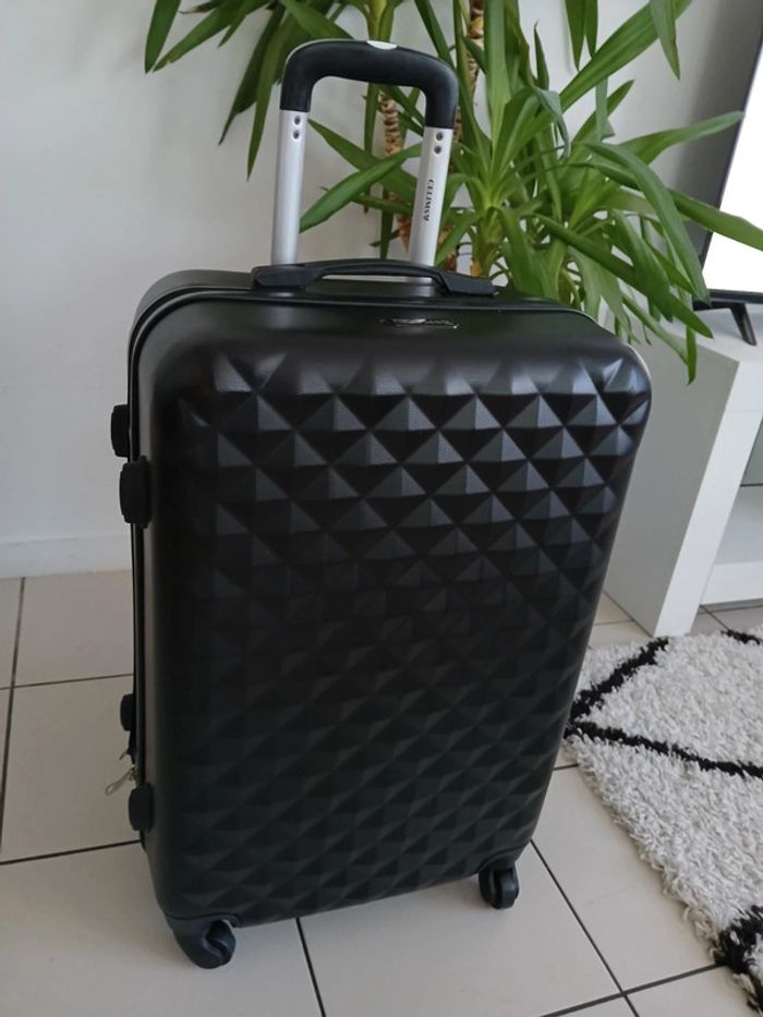 Valise de voyage Noire Neuve 61 cm 🌿🌈 - photo numéro 3