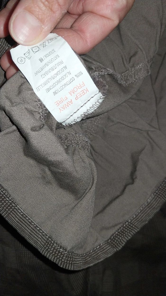 Robe sans manches marron imprimée carreaux by NKY Très bon état 8 ans - photo numéro 2