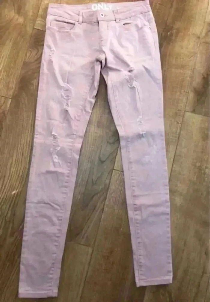 Jeans 27/32 rose clair Only - photo numéro 2