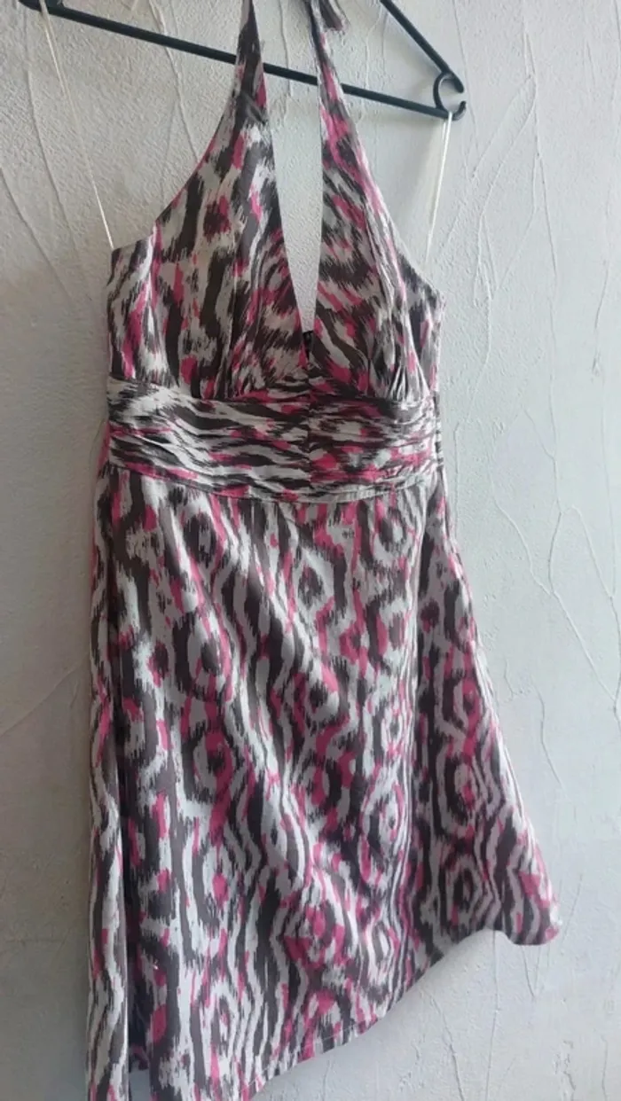Tunique dos nu colorée à motifs Taille 38 - photo numéro 3