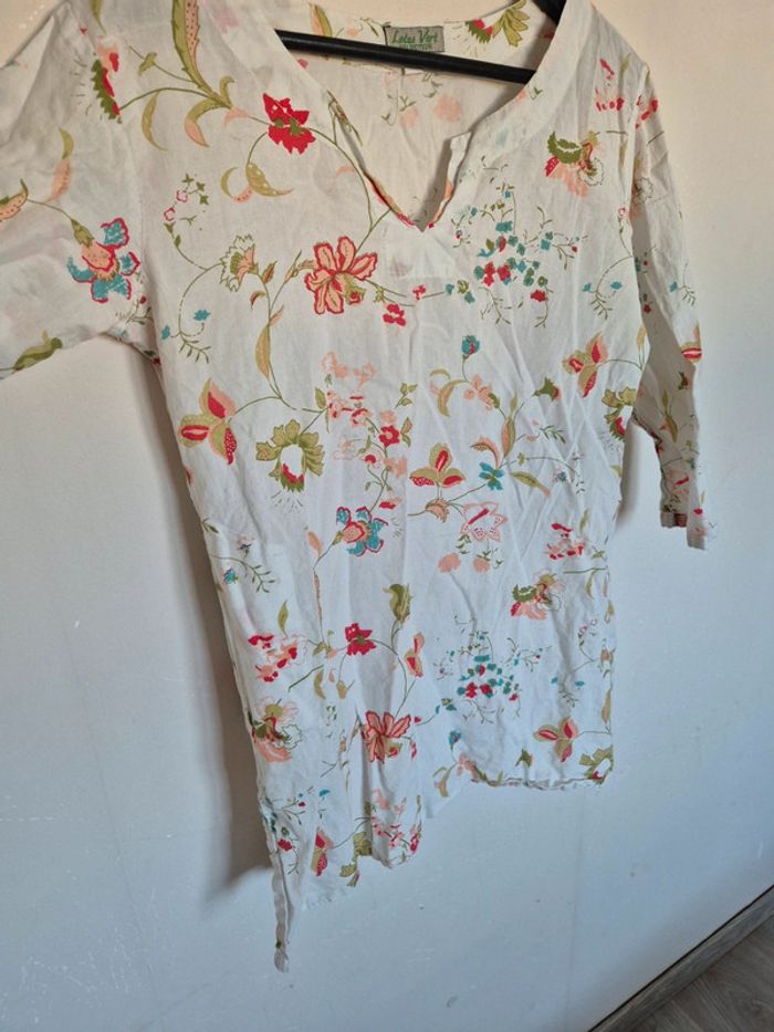 Blouse Lotus vert taille S - photo numéro 5