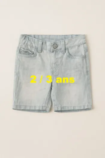 Short en jeans bleu clair Denim Co Taille 2 / 3 ans