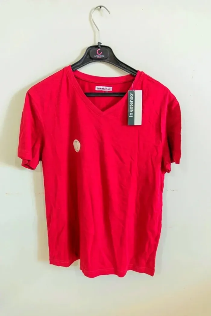 C46 t-shirt bordeaux In extenso M
