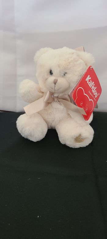Peluche ourson- Blanc Ecru kalidou