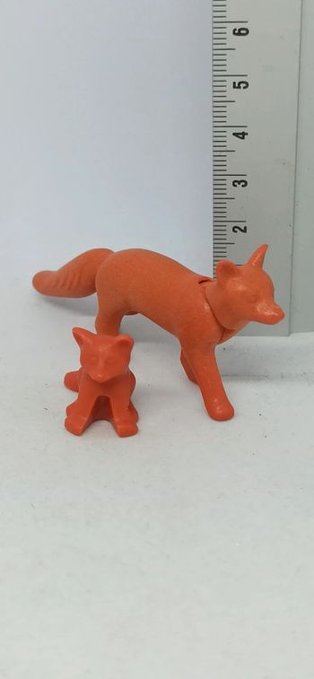 Renard et bébé playmobil
