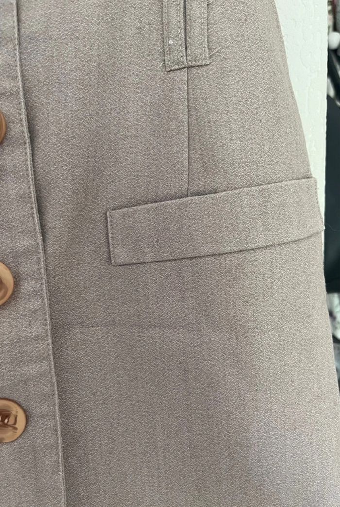 Jupe beige courte vintage, Jennyfer, 40 - photo numéro 4